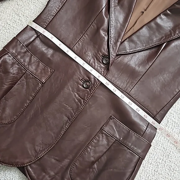 Vintage 1980s leather jacket, S-M - Picture 7 of 11